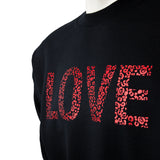 Cool Cat LOVE  Sweater in Metallic Red