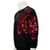 Cool Cat Sweater in Metallic Red