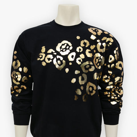 Cool Cat Sweater in Metallic Gold