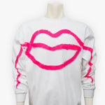 Lipliner Sweater in Hot Pink