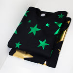 Superstars Sweater in Metallic Green