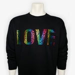 Cool Cat LOVE  Sweater in Metallic Rainbow